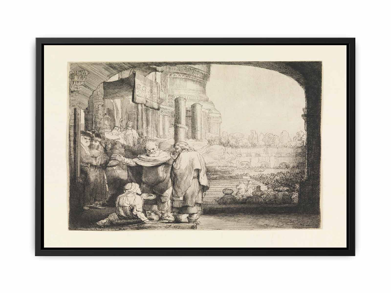 Peter and John healing the Cripple at the Gate of the Temple
 Painting