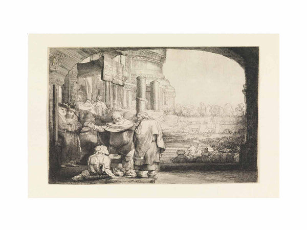 Peter and John healing the Cripple at the Gate of the Temple
 Painting