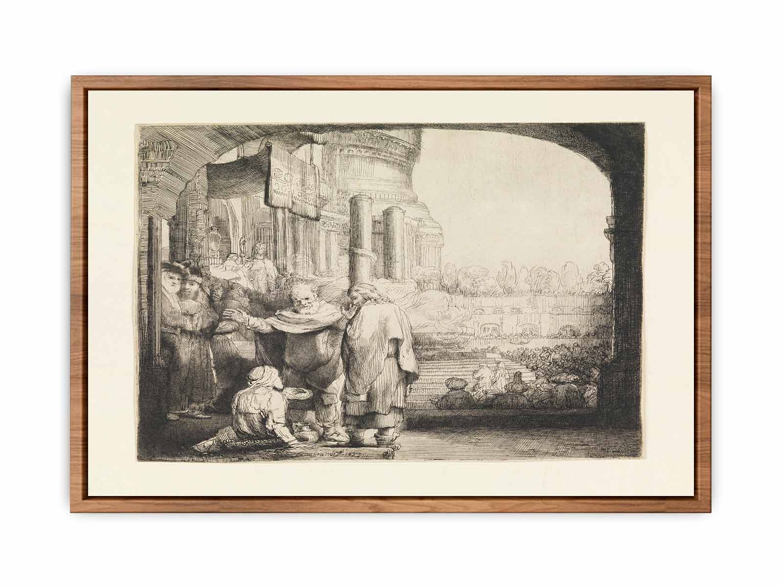 Peter and John healing the Cripple at the Gate of the Temple
 Painting