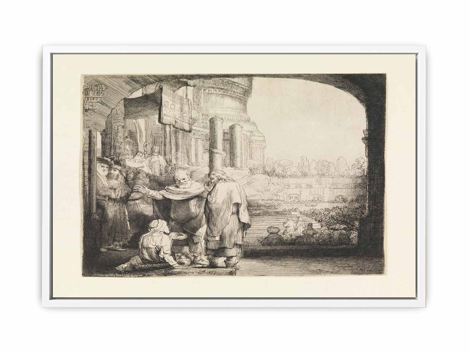 Peter and John healing the Cripple at the Gate of the Temple
 Painting
