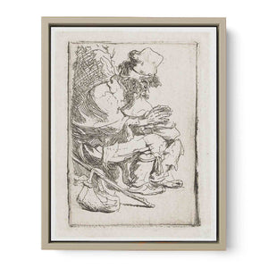 Beggar Seated Warming His Hands At A Chafing Dish Painting