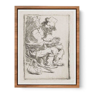 Beggar Seated Warming His Hands At A Chafing Dish Painting