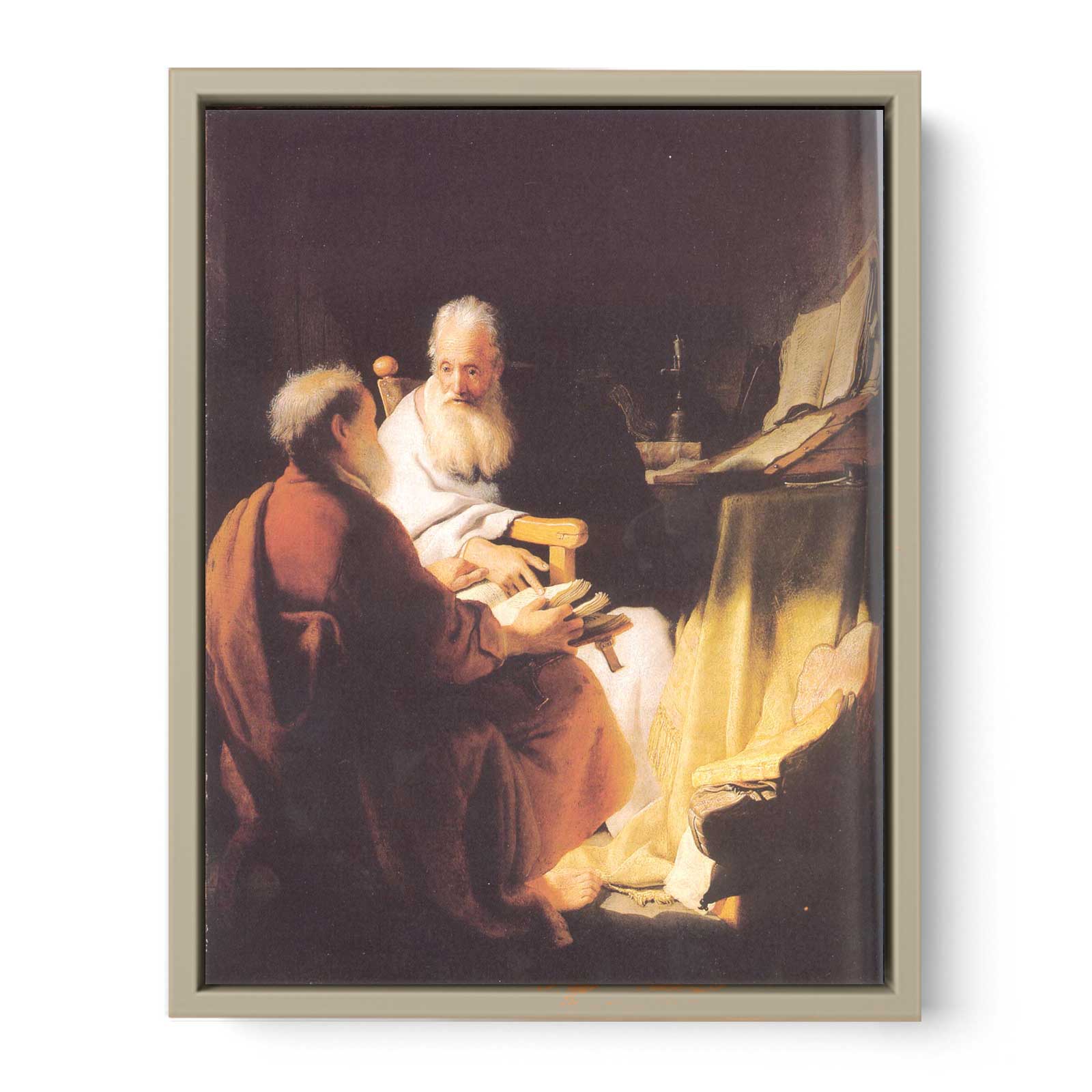 Two Old Men Disputing
 Painting
