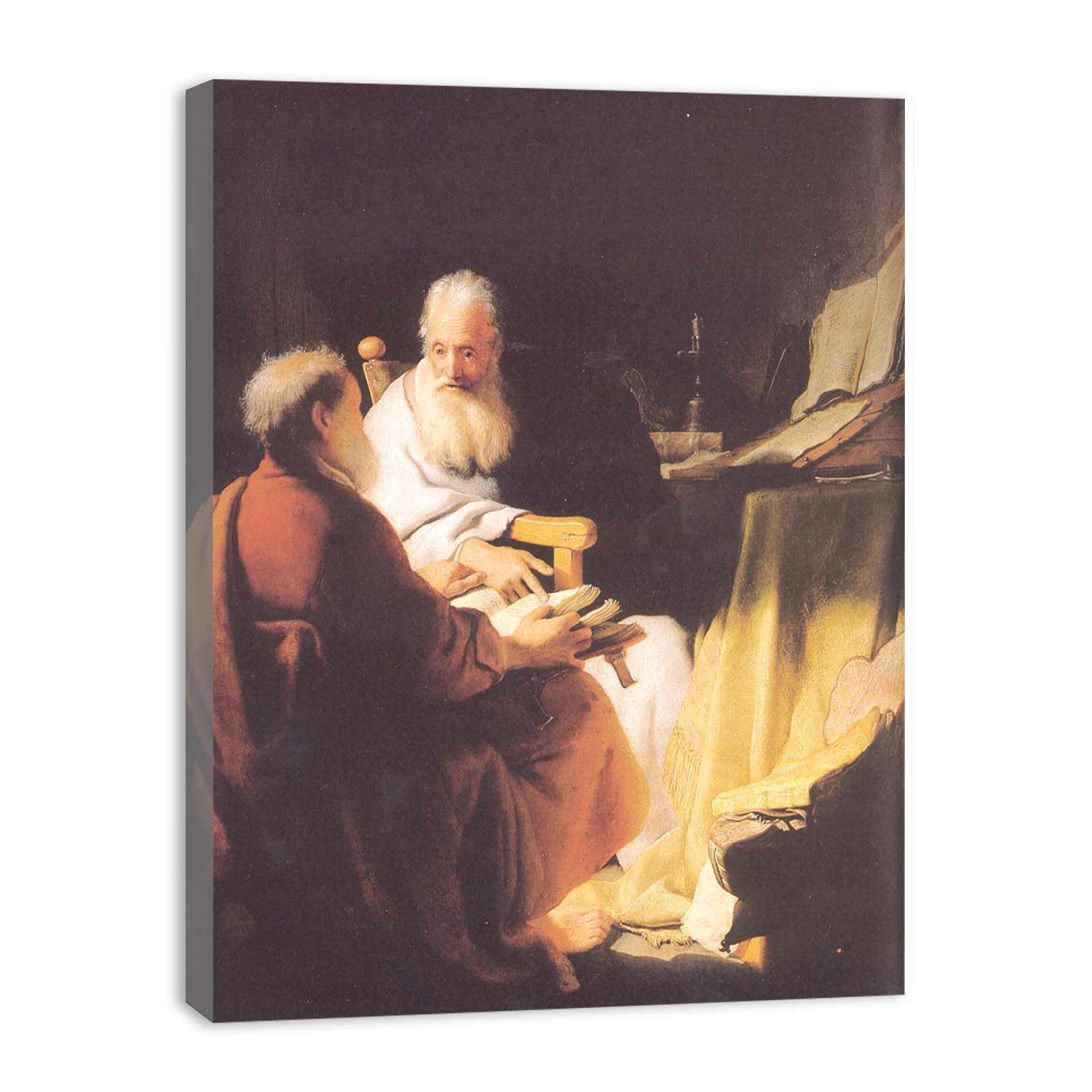 Two Old Men Disputing
 Painting