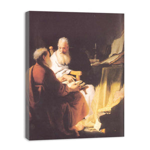 Two Old Men Disputing
 Painting