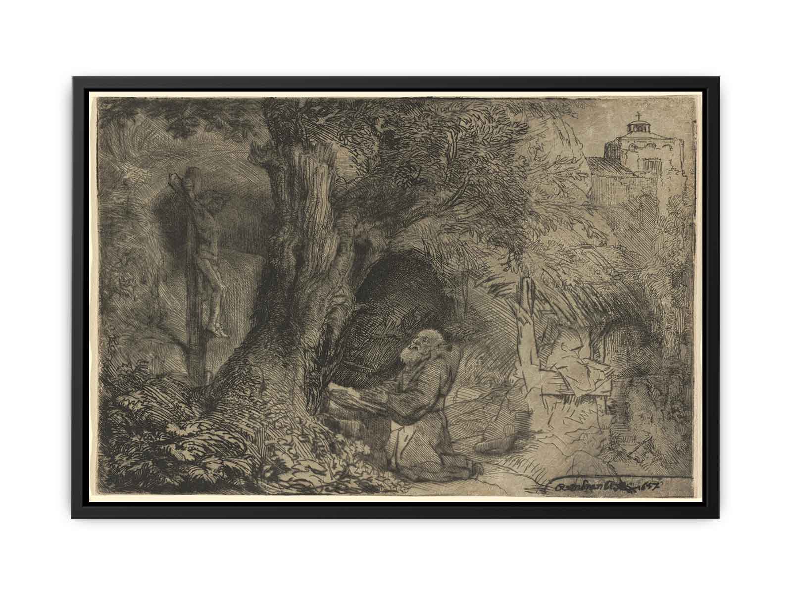 Saint Francis beneath a Tree praying Painting