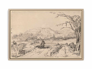 Landscape with Sportsman and Dog Painting