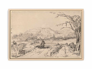 Landscape with Sportsman and Dog Painting