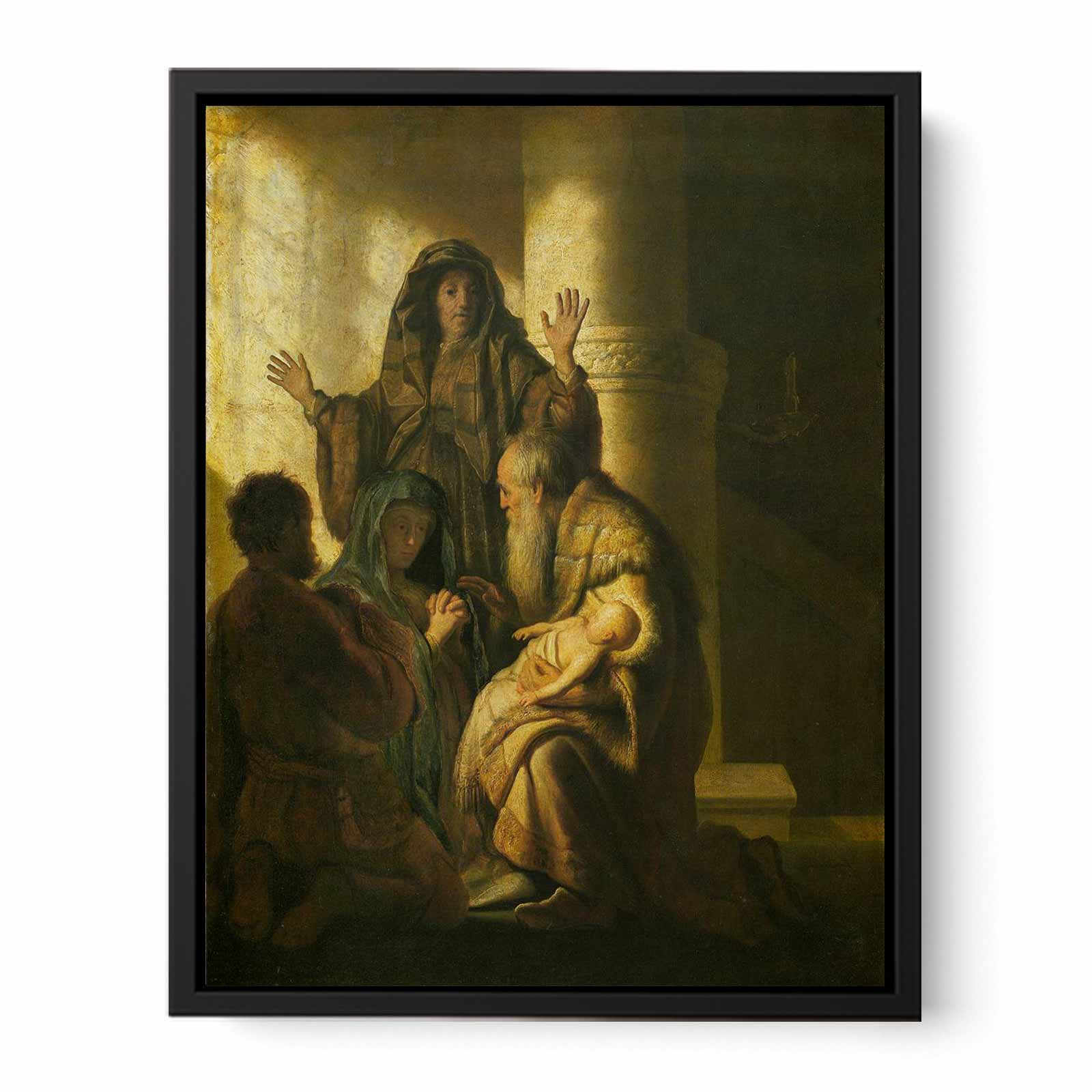 Simeon and Anna Recognize the Lord in Jesus Painting