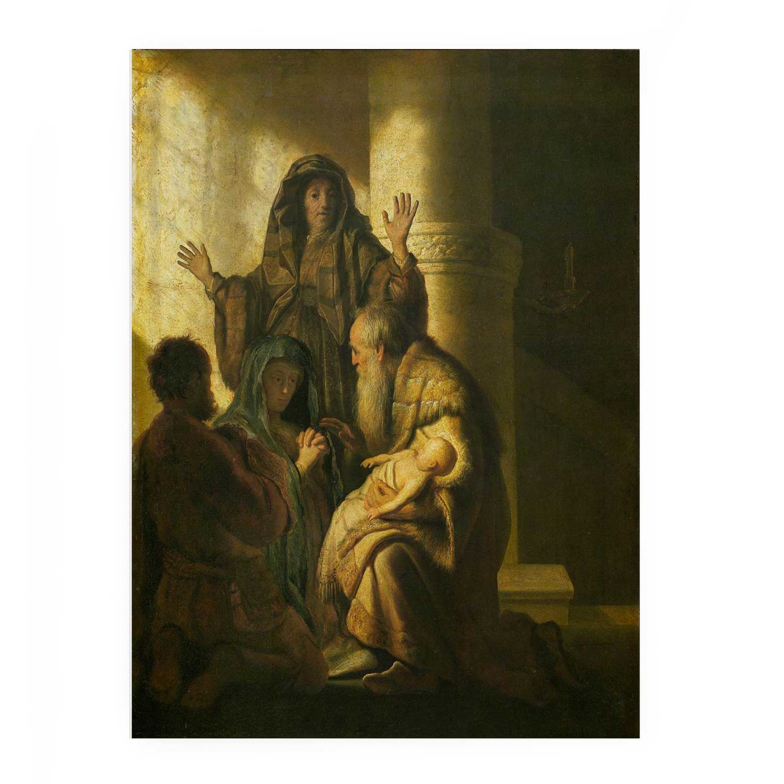 Simeon and Anna Recognize the Lord in Jesus Painting