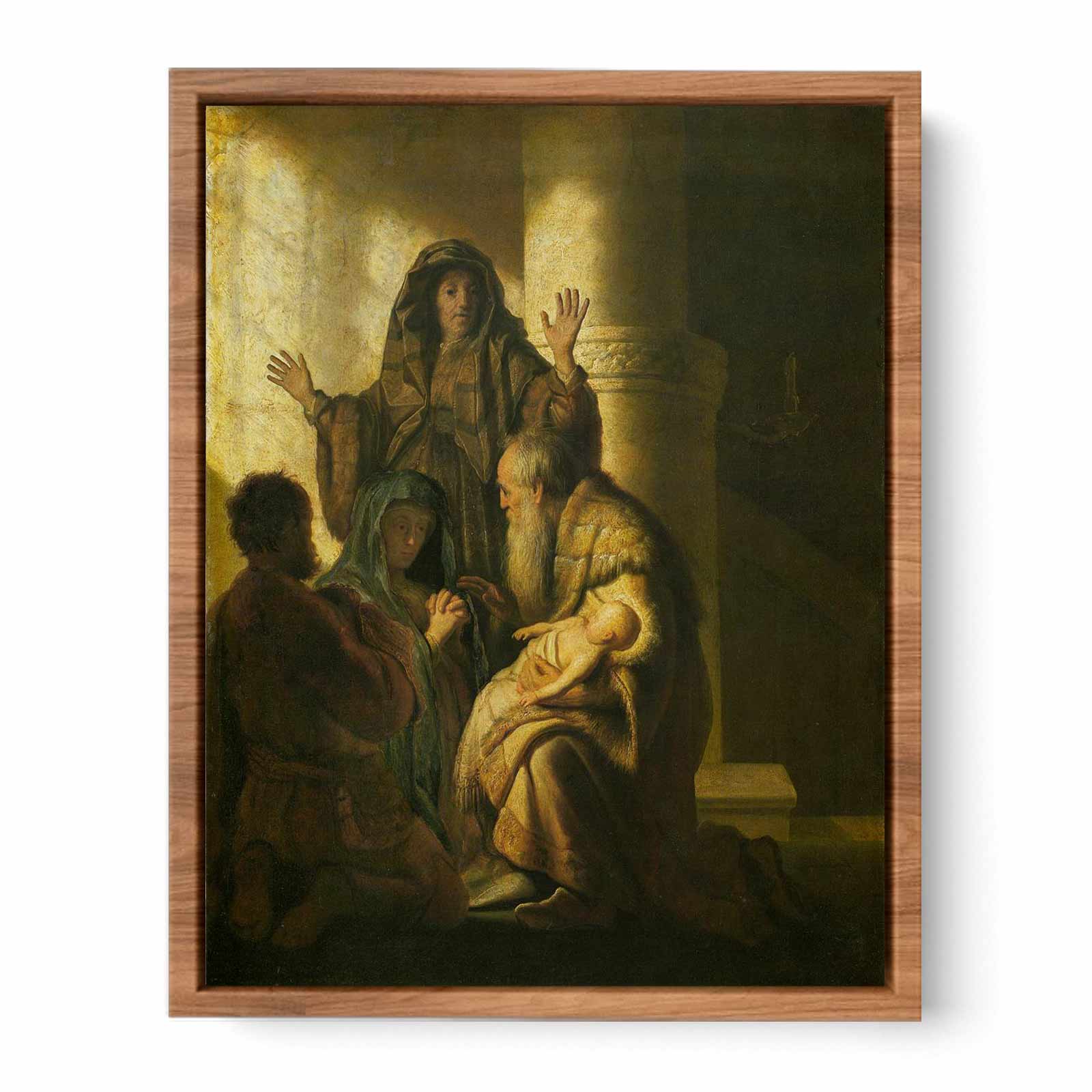Simeon and Anna Recognize the Lord in Jesus Painting