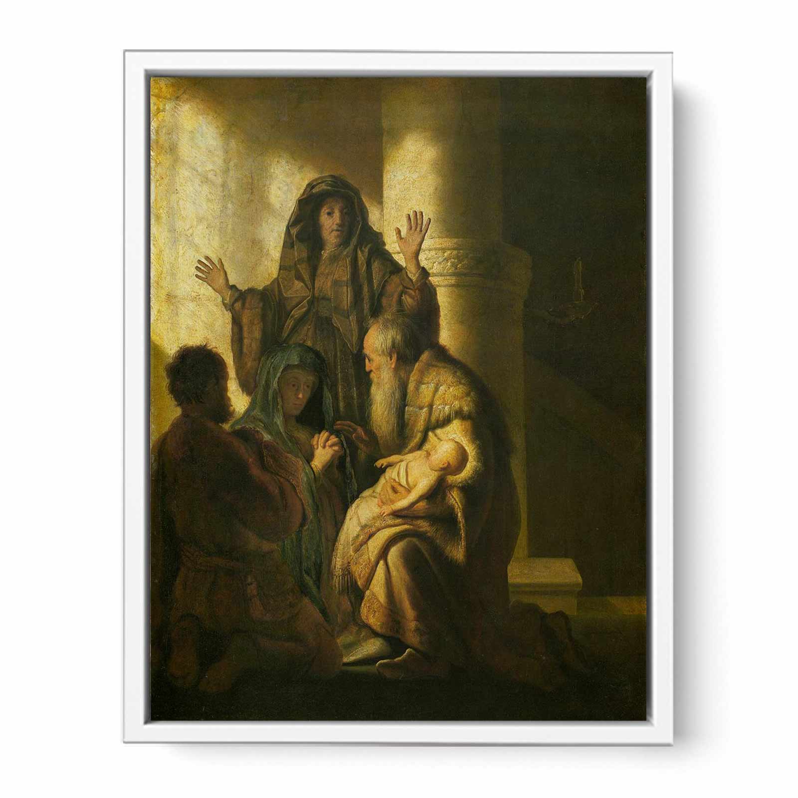 Simeon and Anna Recognize the Lord in Jesus Painting