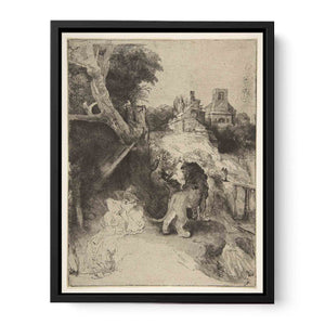 St. Jerome Reading in an Italian Landscape Painting