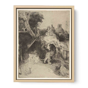 St. Jerome Reading in an Italian Landscape Painting