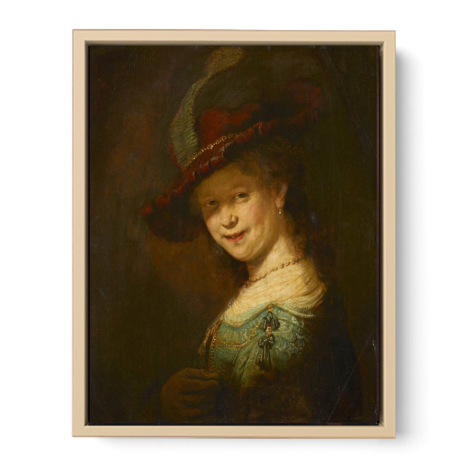 Saskia Laughing Painting