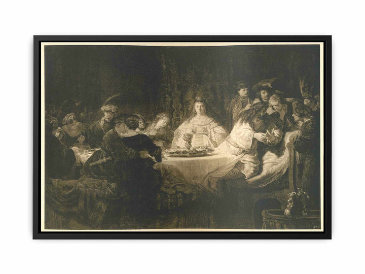 Samson Posing The Riddle At His Wedding Feast Painting