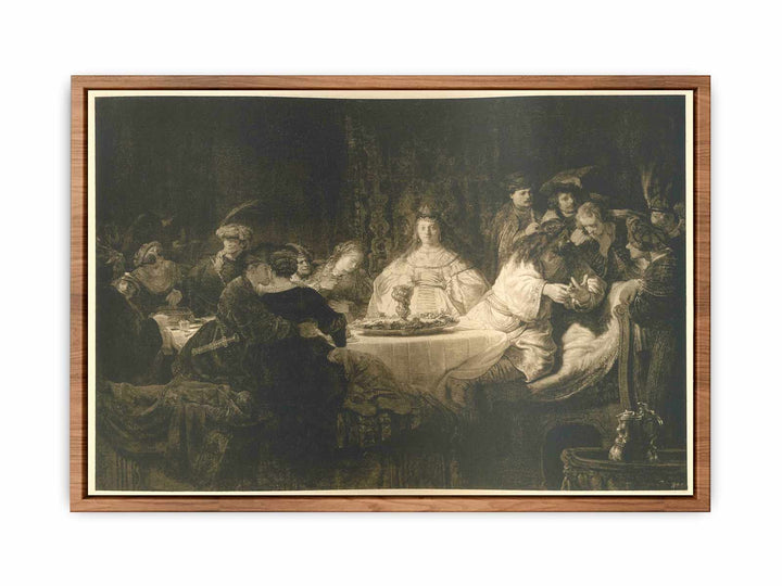 Samson Posing The Riddle At His Wedding Feast Painting
