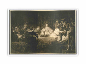 Samson Posing The Riddle At His Wedding Feast Painting