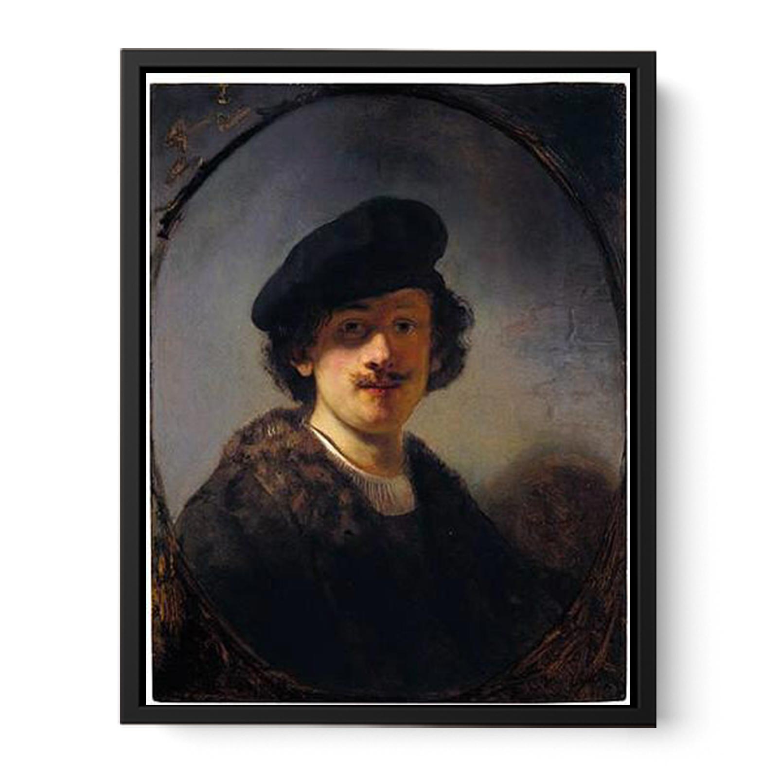 Self-Portrait With Shaded Eyes Painting