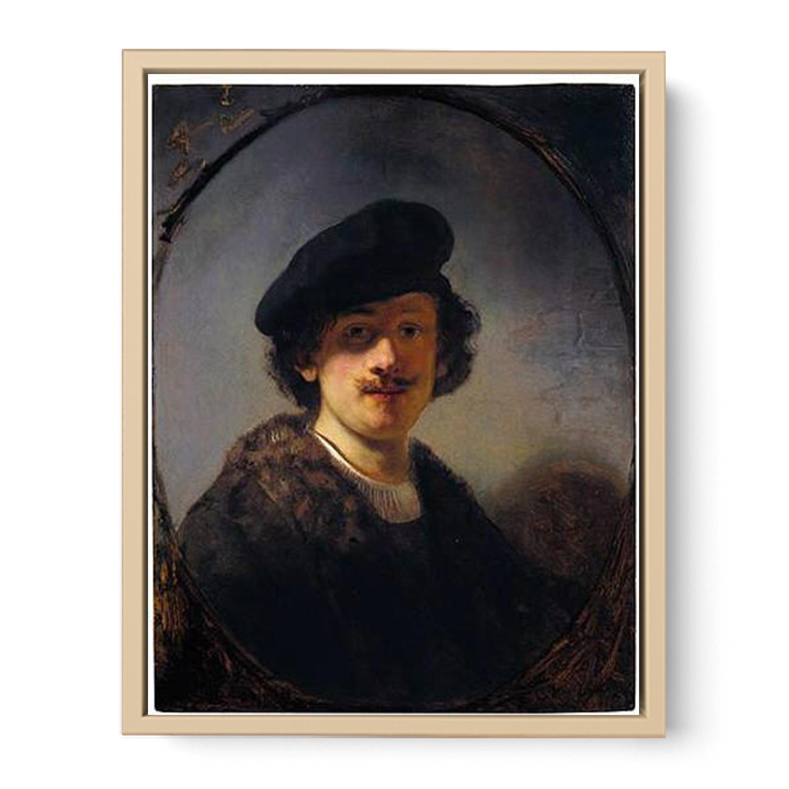 Self-Portrait With Shaded Eyes Painting
