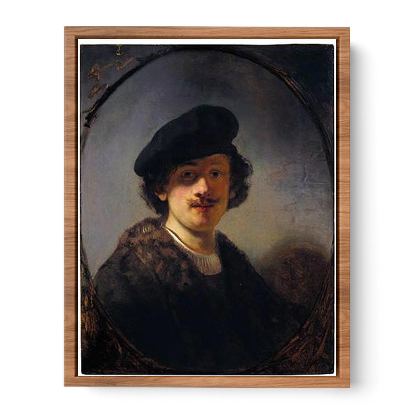 Self-Portrait With Shaded Eyes Painting