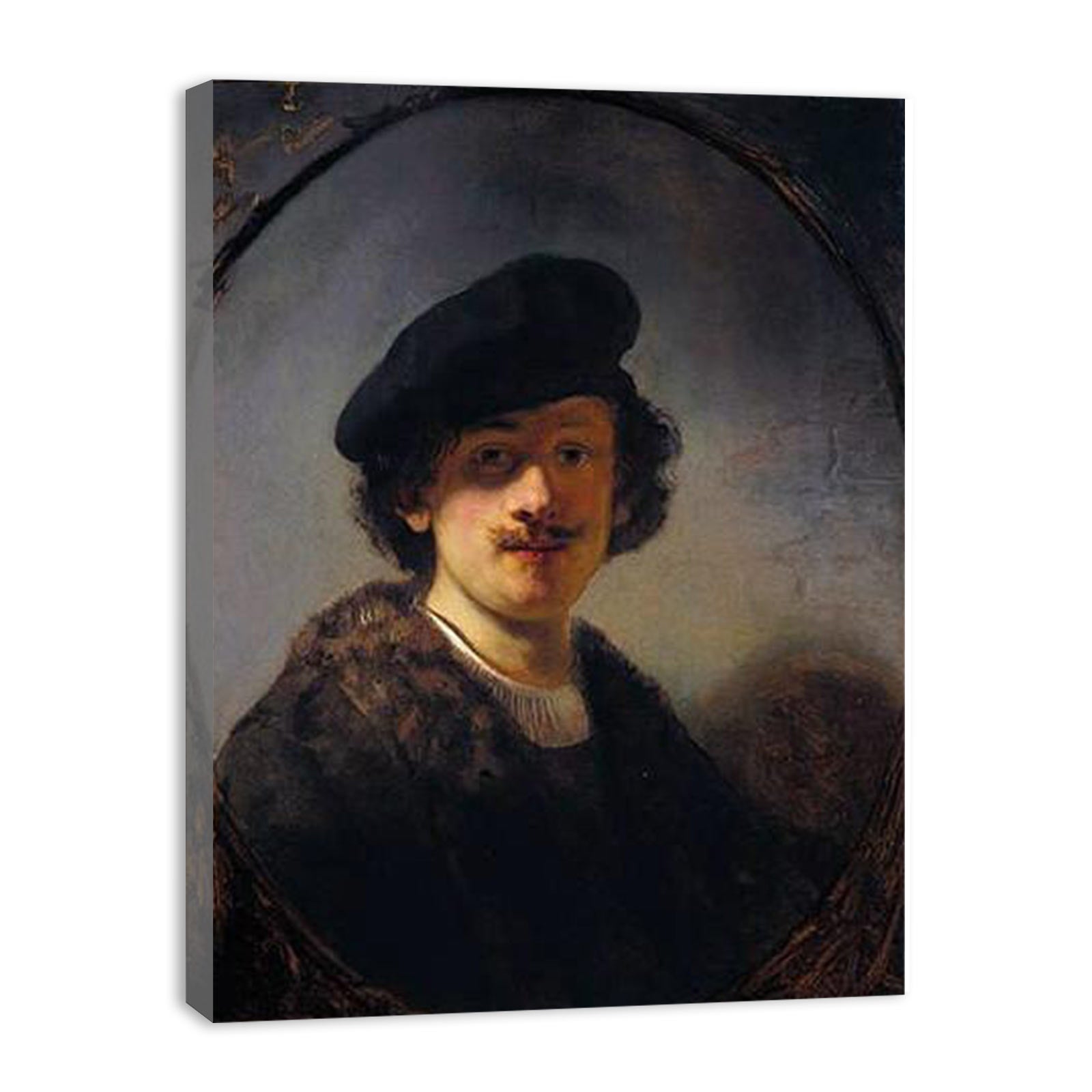 Self-Portrait With Shaded Eyes Painting