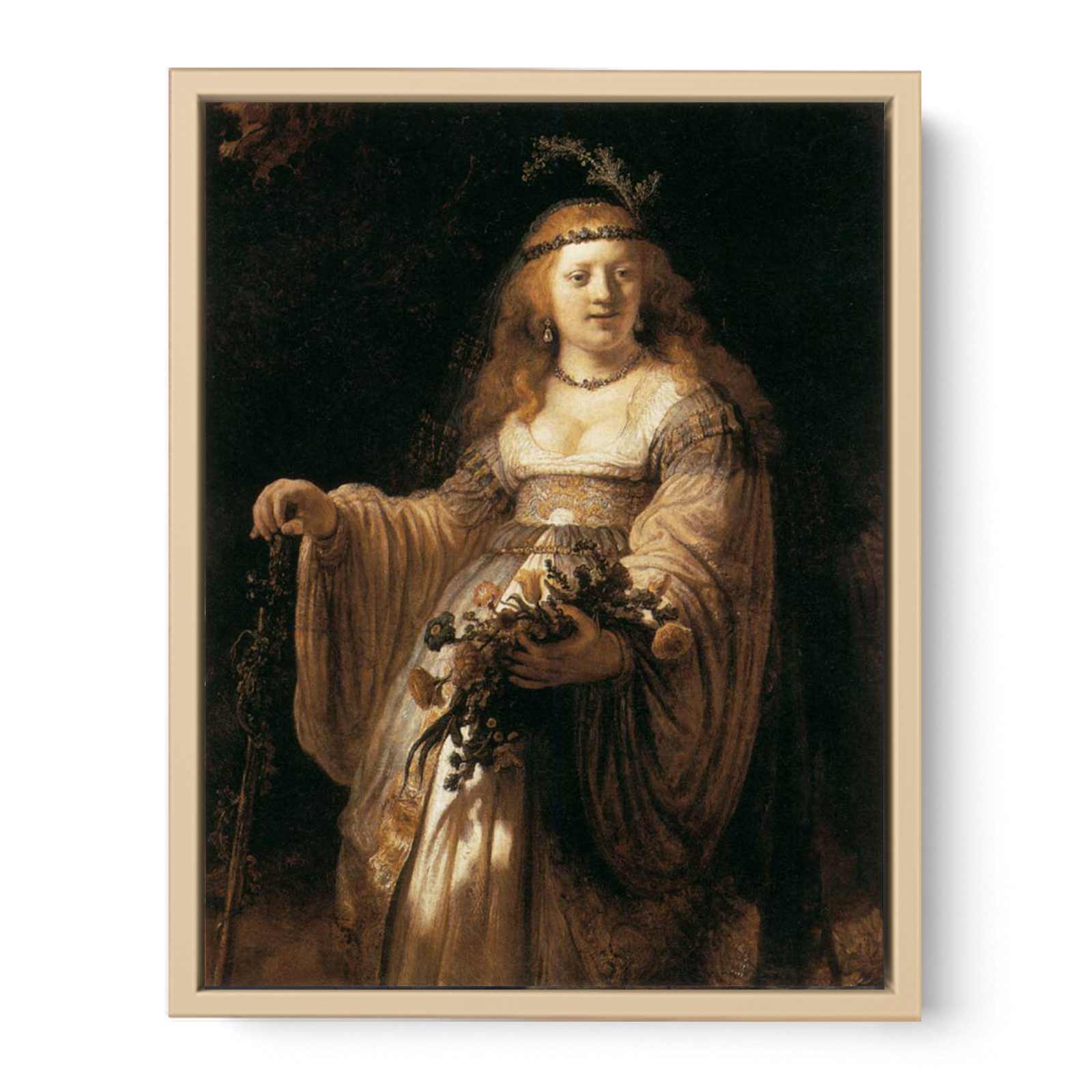 Portrait of Saskia Painting