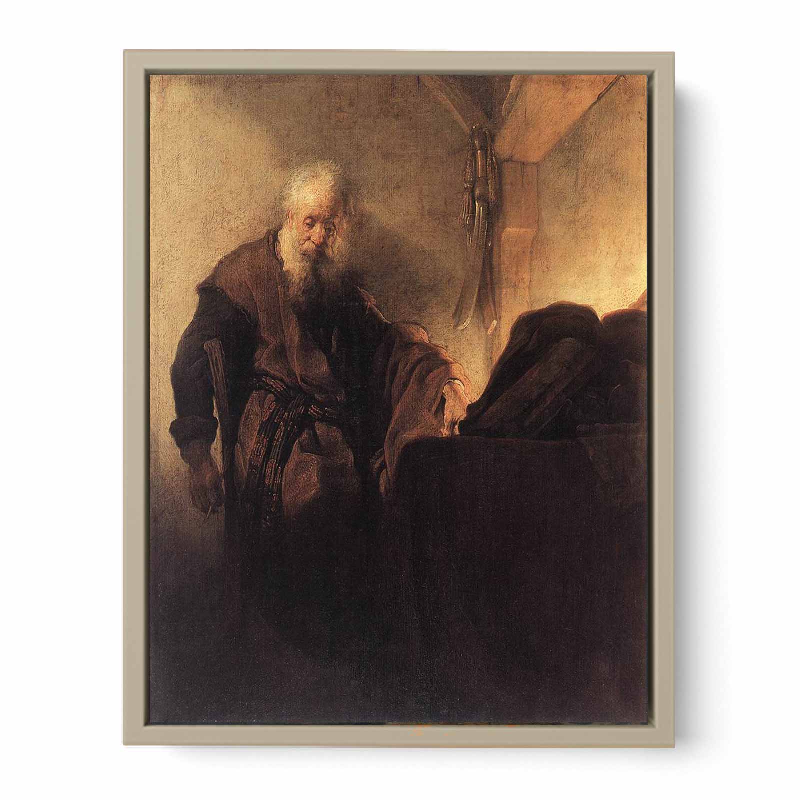 Saint Paul A Sa Table De Travail,nuremberg 1629 Painting
