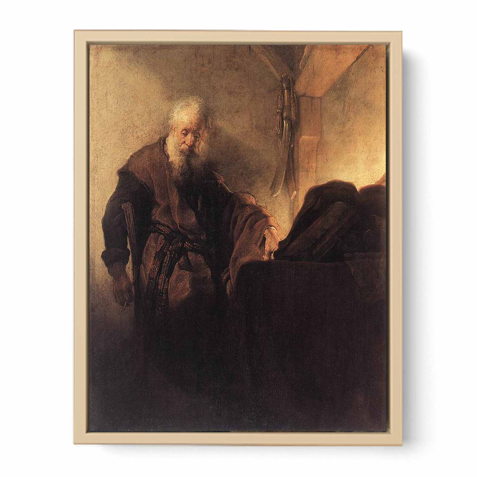 Saint Paul A Sa Table De Travail,nuremberg 1629 Painting