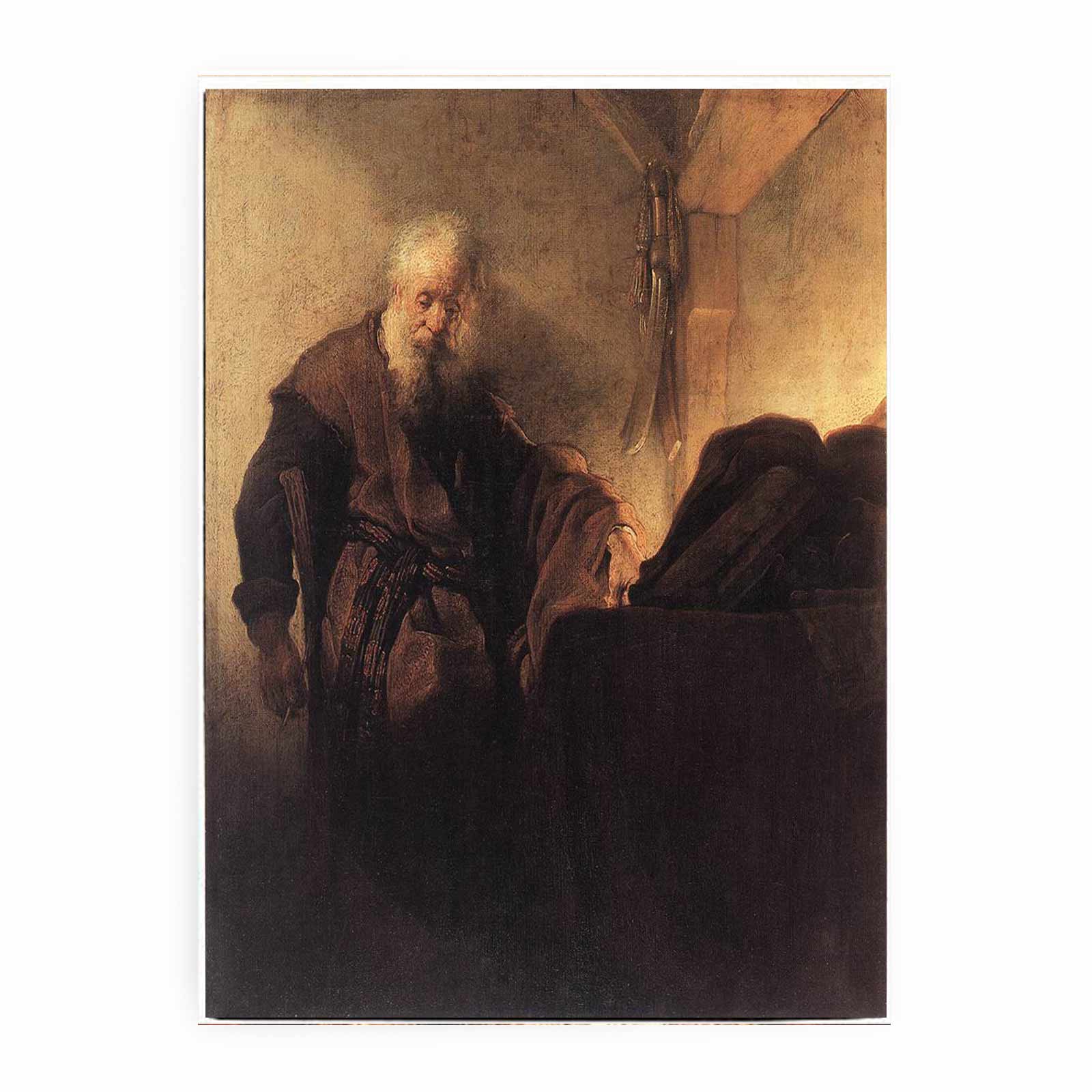 Saint Paul A Sa Table De Travail,nuremberg 1629 Painting