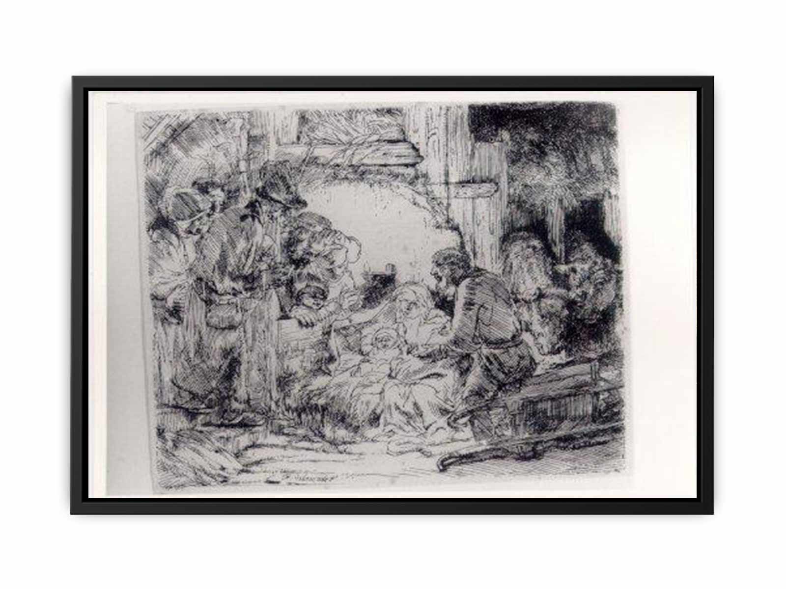 The Adoration Of The Sheperds With The Lamp Painting