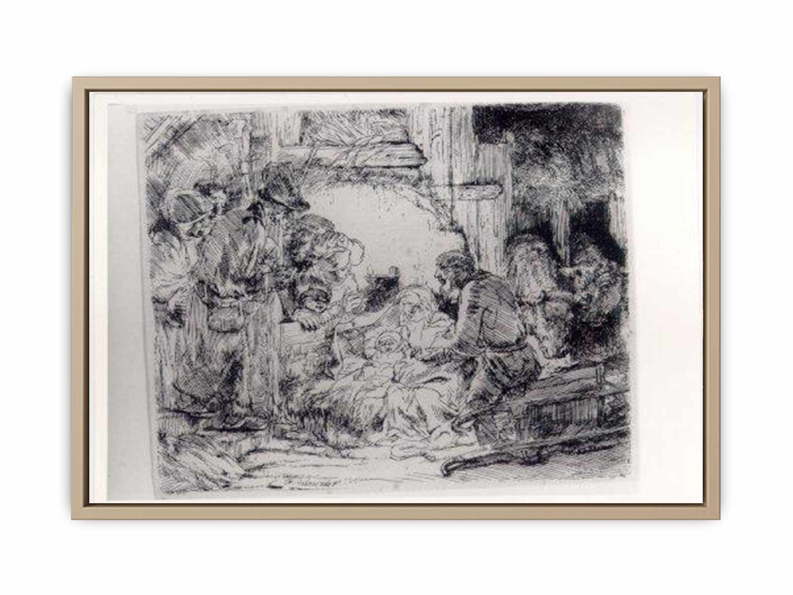 The Adoration Of The Sheperds With The Lamp Painting