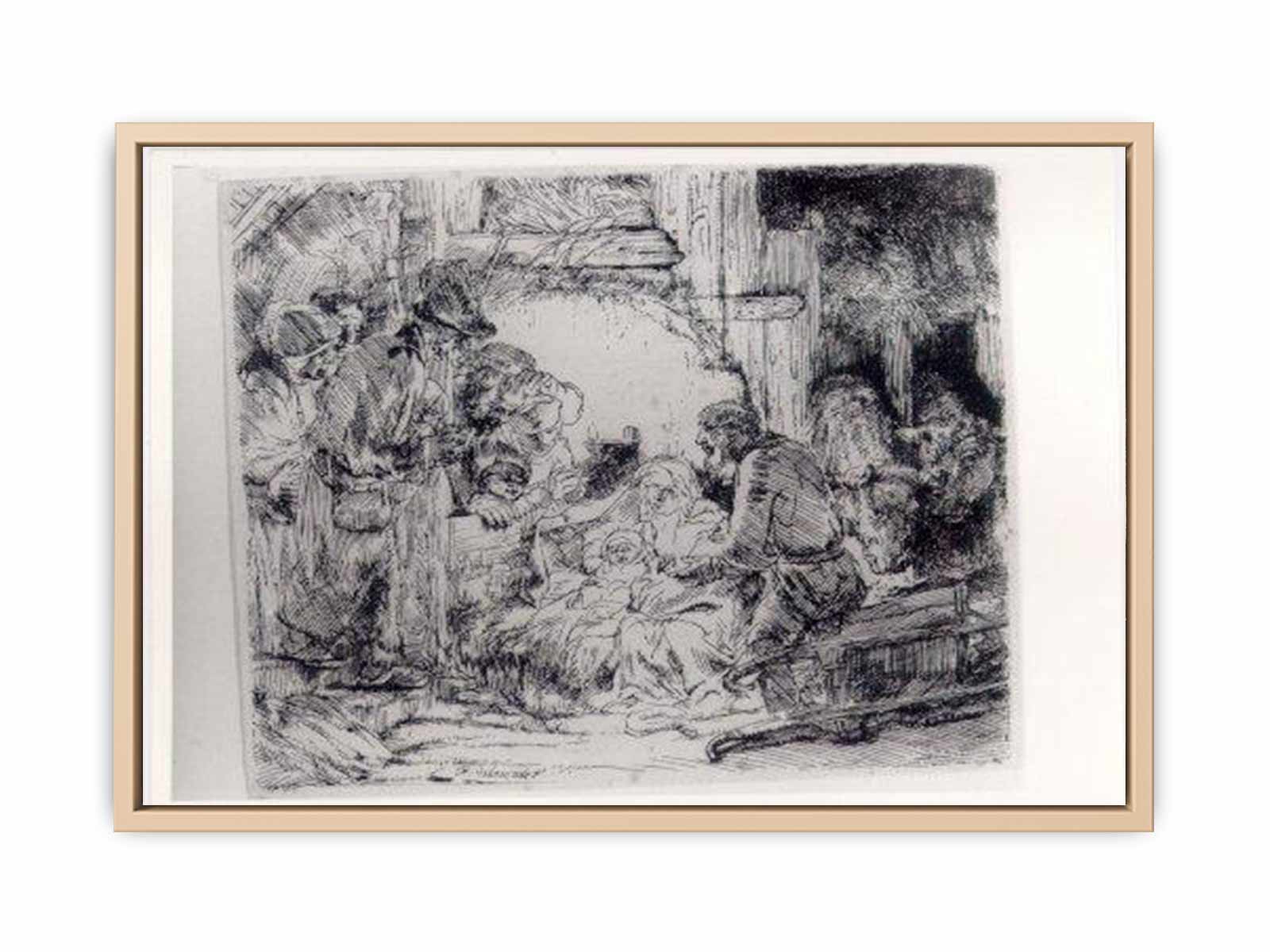 The Adoration Of The Sheperds With The Lamp Painting