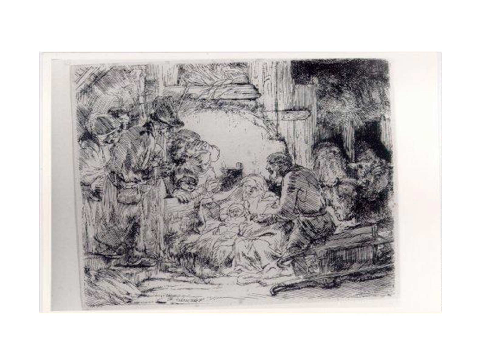 The Adoration Of The Sheperds With The Lamp Painting