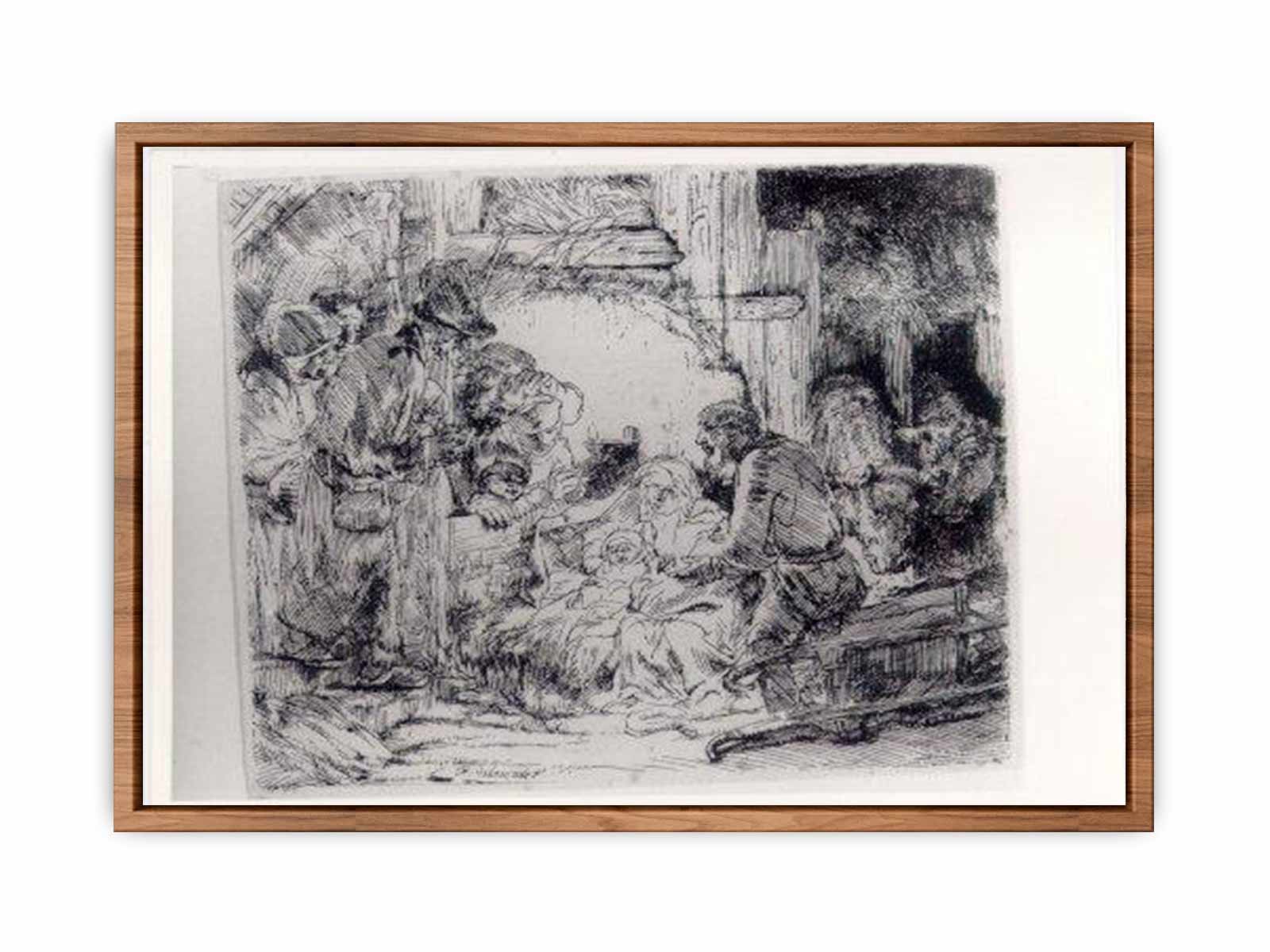 The Adoration Of The Sheperds With The Lamp Painting