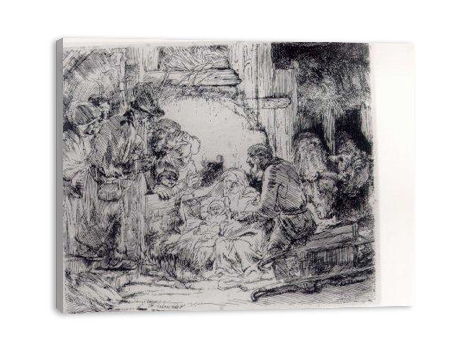 The Adoration Of The Sheperds With The Lamp Painting