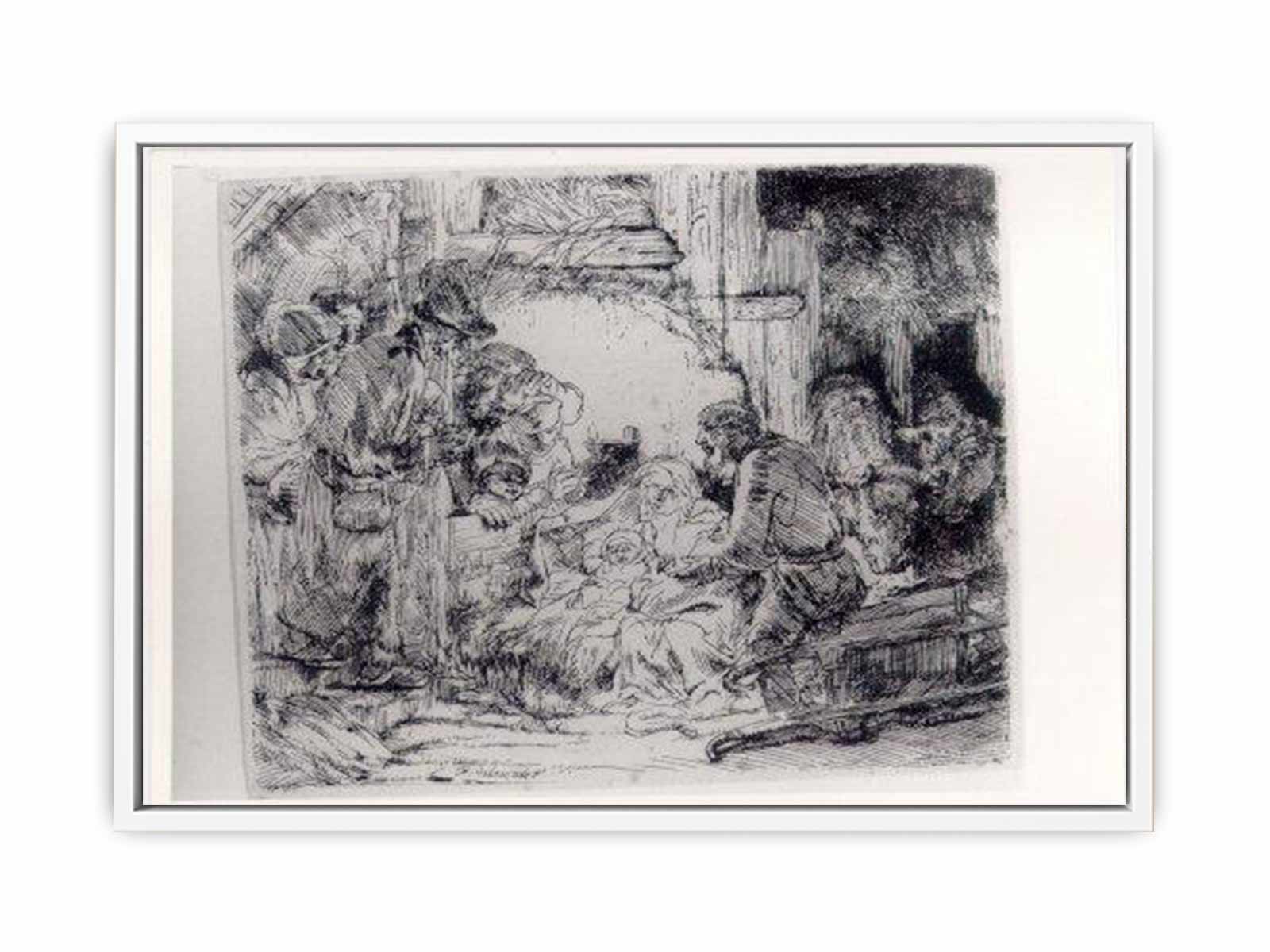 The Adoration Of The Sheperds With The Lamp Painting