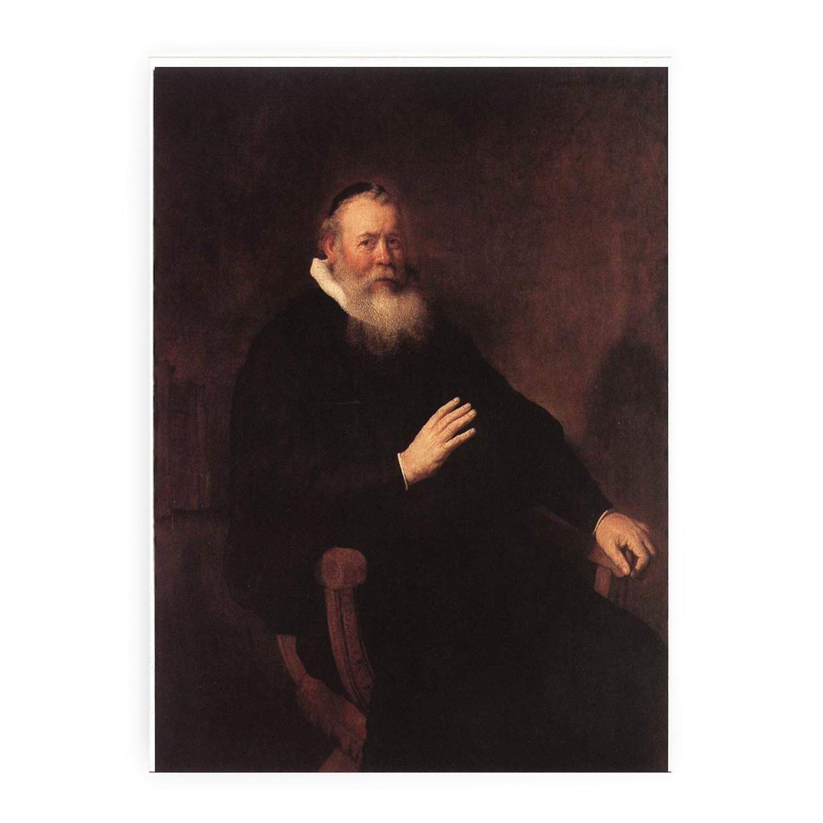 Portrait of Eleazer Swalmius 1637 Painting