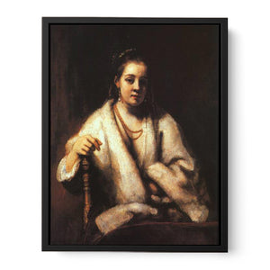 Portrait of Hendrickje Stofells 1659 Painting