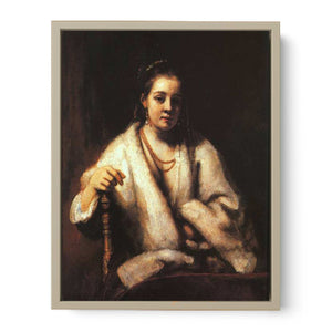 Portrait of Hendrickje Stofells 1659 Painting