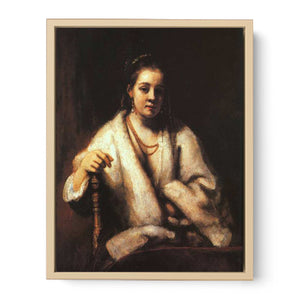Portrait of Hendrickje Stofells 1659 Painting
