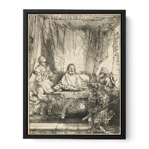 Christ at Emmaus Larger Plate Painting