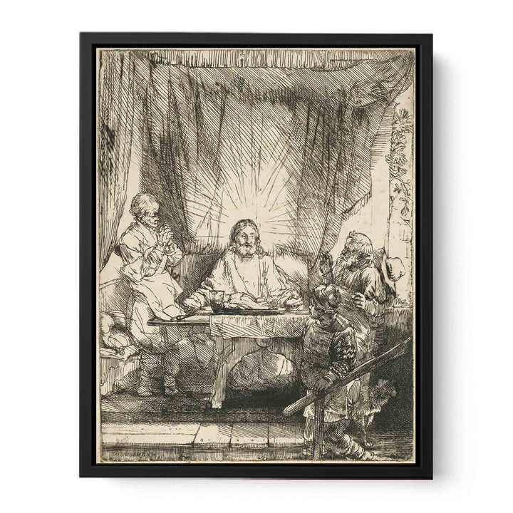 Christ at Emmaus Larger Plate
 Painting