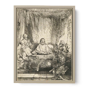 Christ at Emmaus Larger Plate Painting