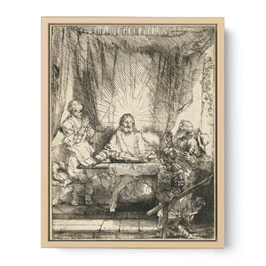 Christ at Emmaus Larger Plate Painting