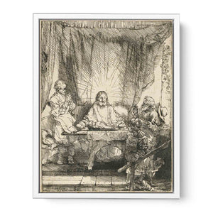Christ at Emmaus Larger Plate Painting