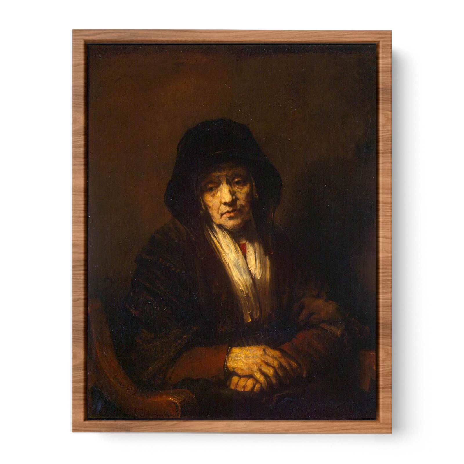 Portrait of an old Woman 1654 Painting