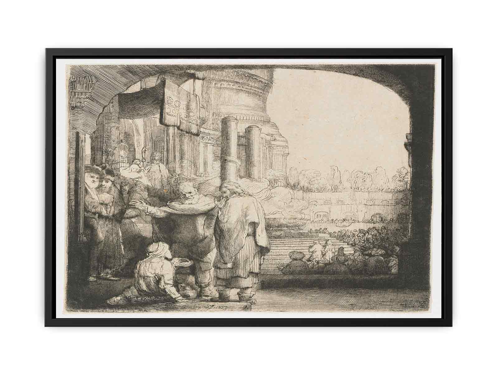 Saint Peter and Saint John healing the Cripple at the Gate of the Temple Painting