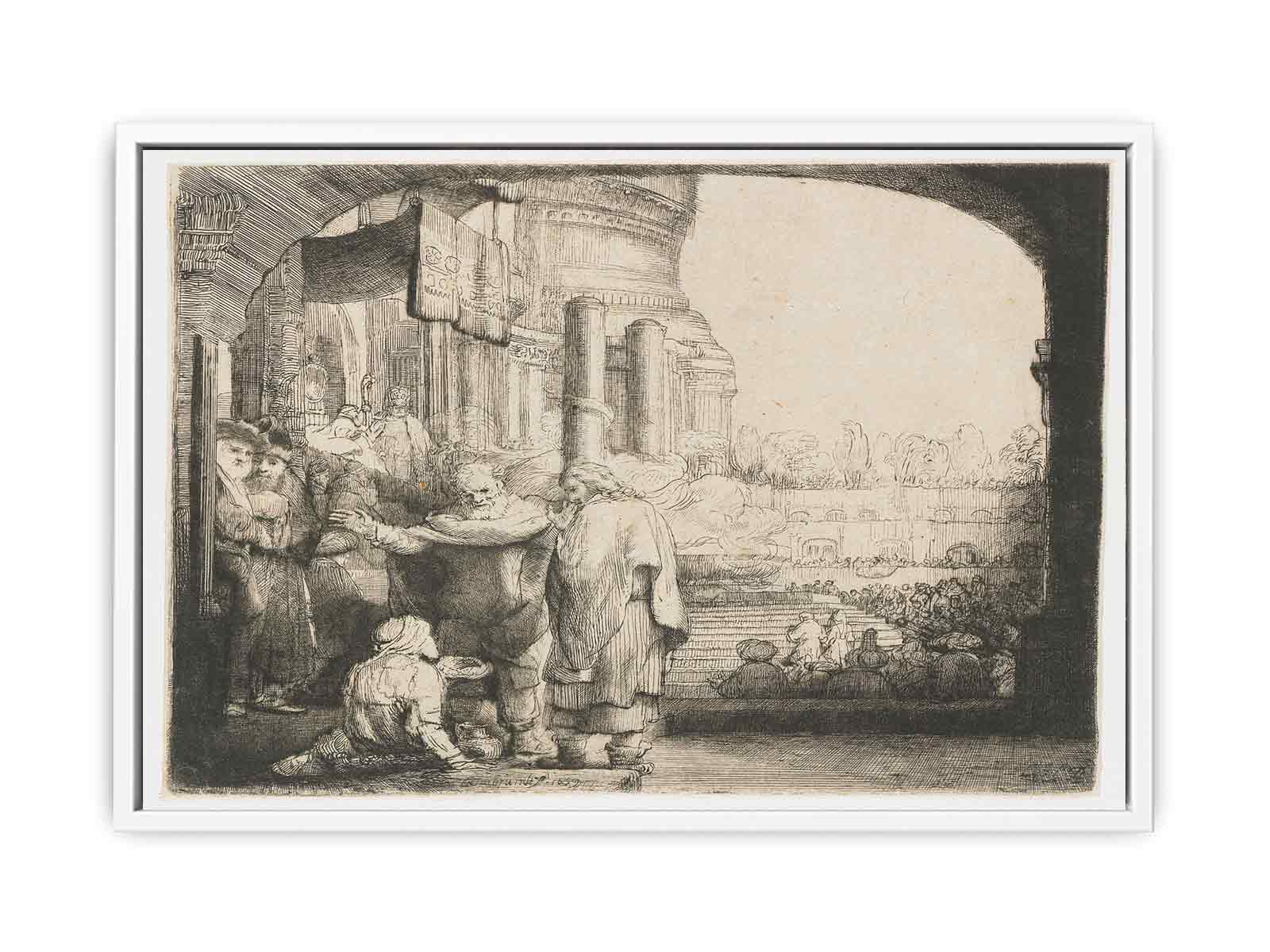 Saint Peter and Saint John healing the Cripple at the Gate of the Temple Painting