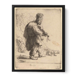 A blind Fiddler Painting